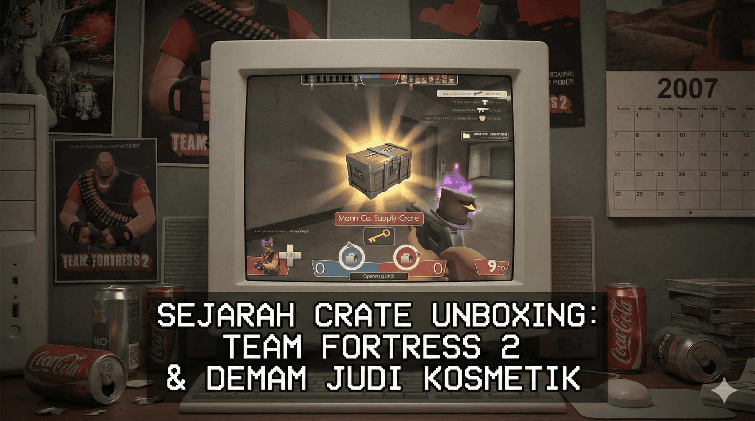Sejarah 'Crate Unboxing': Team Fortress 2 Awal Mula Judi Kosmetik di Game FPS